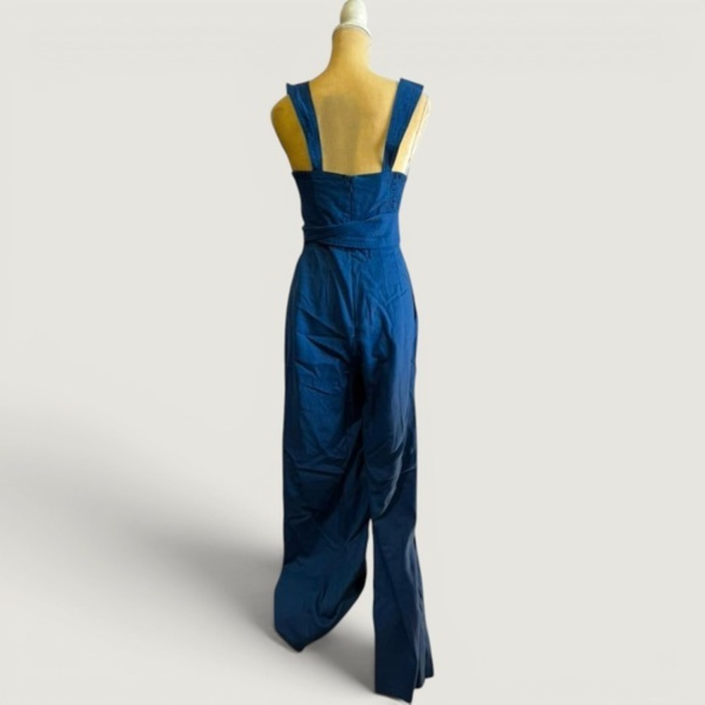 Farm Rio Dark Blue Jumpsuit - Size Medium- NWT - Picture 4 of 7
